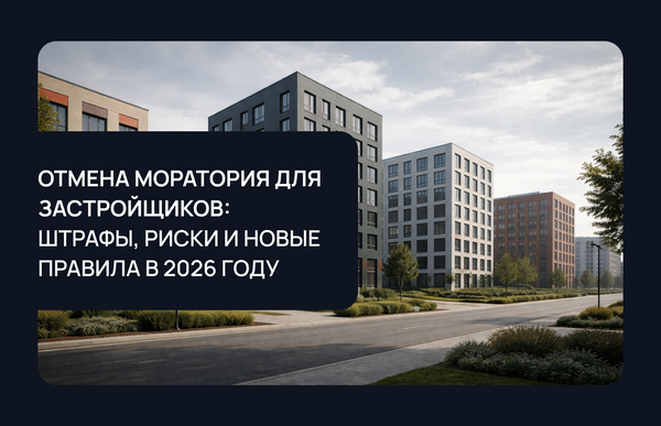 Отмена моратория для застройщиков: штрафы, риски и новые правила в 2026 году